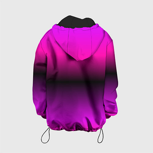 Детская куртка Тату Лил Пипа на фиолетовом / 3D-Черный – фото 2