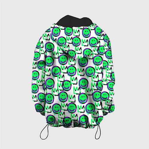 Детская куртка The Crowned smiley / 3D-Черный – фото 2