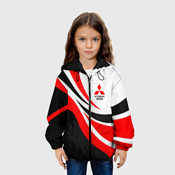 Куртка с капюшоном детская Evo racer mitsubishi - uniform, цвет: 3D-черный — фото 2