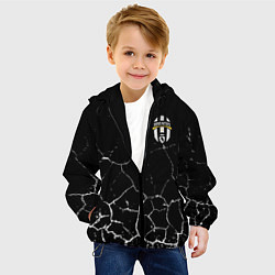 Куртка с капюшоном детская Фк Ювентус, цвет: 3D-черный — фото 2