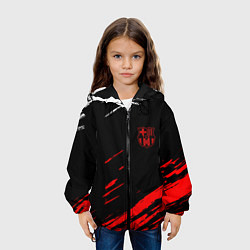 Куртка с капюшоном детская Барселона краски, цвет: 3D-черный — фото 2