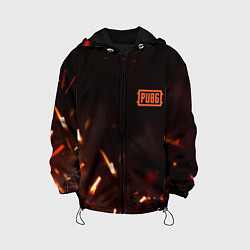 Куртка с капюшоном детская PUBG fire war, цвет: 3D-черный