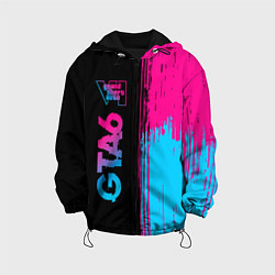 Детская куртка GTA6 - neon gradient по-вертикали