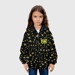 Куртка с капюшоном детская PUBG sticker games, цвет: 3D-черный — фото 2