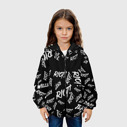 Куртка с капюшоном детская Paramore alllogo, цвет: 3D-черный — фото 2