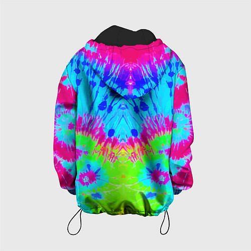 Детская куртка Tie-Dye abstraction / 3D-Черный – фото 2