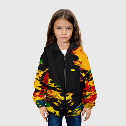 Куртка с капюшоном детская Черная абстрактная дыра, цвет: 3D-черный — фото 2