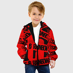 Куртка с капюшоном детская Rainbox six краски, цвет: 3D-черный — фото 2