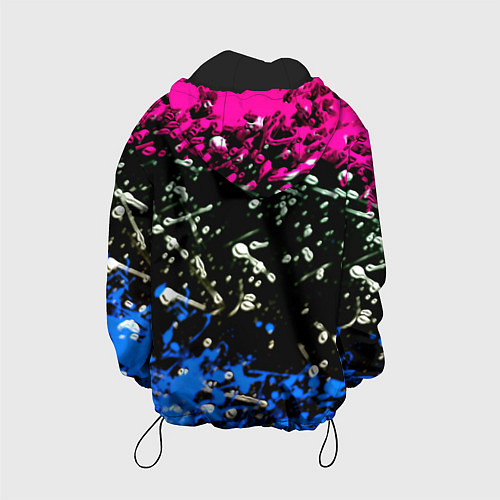 Детская куртка Marshmello неоновый краски / 3D-Черный – фото 2