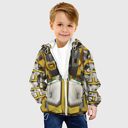 Куртка с капюшоном детская Deep roock galactic броня бурильщика, цвет: 3D-белый — фото 2
