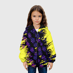 Куртка с капюшоном детская Brawl stars neon mobile, цвет: 3D-черный — фото 2