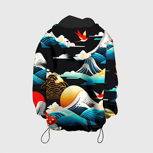 Детская куртка Японская палитра природы / 3D-Черный – фото 2