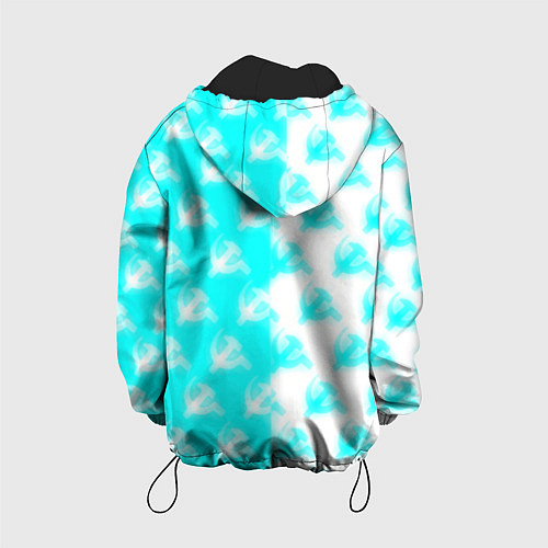 Детская куртка СССР текстура паттерн / 3D-Черный – фото 2