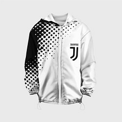 Куртка с капюшоном детская Juventus sport black geometry, цвет: 3D-белый