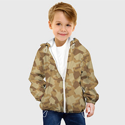 Куртка с капюшоном детская Фак - камуфляж, цвет: 3D-белый — фото 2