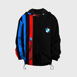 Куртка с капюшоном детская BMW amg sport, цвет: 3D-черный