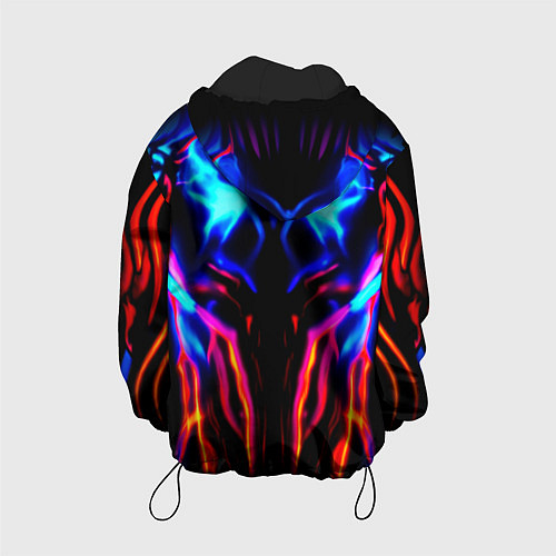 Детская куртка Неоновый киберкостюм / 3D-Черный – фото 2