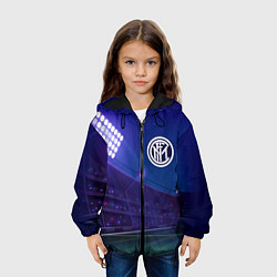 Куртка с капюшоном детская Inter ночное поле, цвет: 3D-черный — фото 2