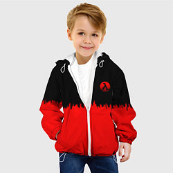 Куртка с капюшоном детская Half life logo pattern steel, цвет: 3D-белый — фото 2