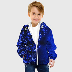 Куртка с капюшоном детская Растворяющийся цифровой скин, цвет: 3D-белый — фото 2