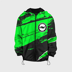 Куртка с капюшоном детская Brighton sport green, цвет: 3D-черный