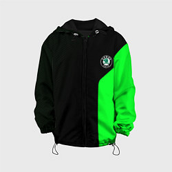 Детская куртка Skoda pattern sport green
