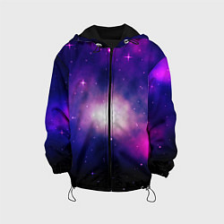 Куртка с капюшоном детская Космос и только, цвет: 3D-черный