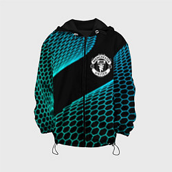 Куртка с капюшоном детская Manchester United football net, цвет: 3D-черный