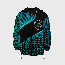 Куртка с капюшоном детская Roma football net, цвет: 3D-черный