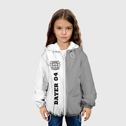 Куртка с капюшоном детская Bayer 04 sport на светлом фоне по-вертикали, цвет: 3D-белый — фото 2