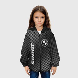 Куртка с капюшоном детская BMW sport carbon, цвет: 3D-черный — фото 2