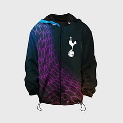 Куртка с капюшоном детская Tottenham футбольная сетка, цвет: 3D-черный