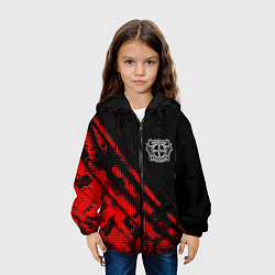 Куртка с капюшоном детская Bayer 04 sport grunge, цвет: 3D-черный — фото 2