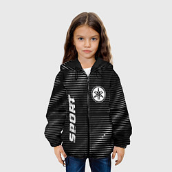 Куртка с капюшоном детская Yamaha sport metal, цвет: 3D-черный — фото 2