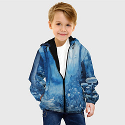 Куртка с капюшоном детская Грибной лесок, цвет: 3D-черный — фото 2