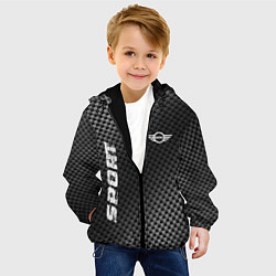 Куртка с капюшоном детская Mini sport carbon, цвет: 3D-черный — фото 2