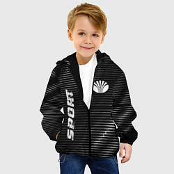 Куртка с капюшоном детская Daewoo sport metal, цвет: 3D-черный — фото 2