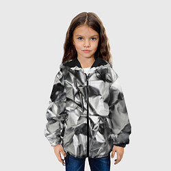 Куртка с капюшоном детская Фольгой обмотанный, цвет: 3D-черный — фото 2