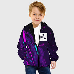 Куртка с капюшоном детская Rust neon gaming, цвет: 3D-черный — фото 2