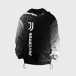 Куртка с капюшоном детская Juventus sport на темном фоне по-вертикали, цвет: 3D-черный