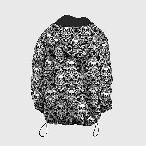 Детская куртка Skull patterns / 3D-Черный – фото 2