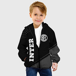 Куртка с капюшоном детская Inter sport на темном фоне вертикально, цвет: 3D-черный — фото 2