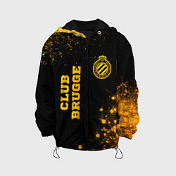 Детская куртка Club Brugge - gold gradient вертикально