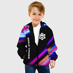 Куртка с капюшоном детская Brawl Stars speed game lights, цвет: 3D-черный — фото 2