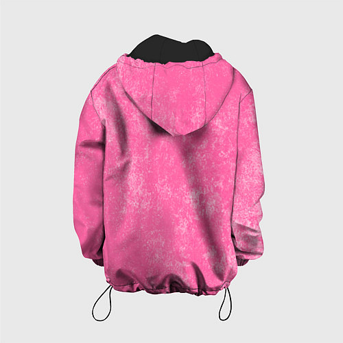 Детская куртка Pink bleached splashes / 3D-Черный – фото 2