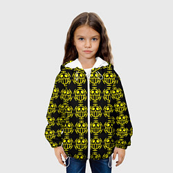 Куртка с капюшоном детская One piece pirate king pattern, цвет: 3D-белый — фото 2