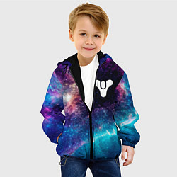 Куртка с капюшоном детская Destiny space game, цвет: 3D-черный — фото 2