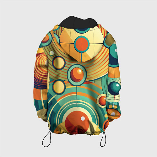 Детская куртка Схема центра вселенной / 3D-Черный – фото 2