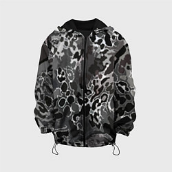 Детская куртка Чёрно-серый абстракция