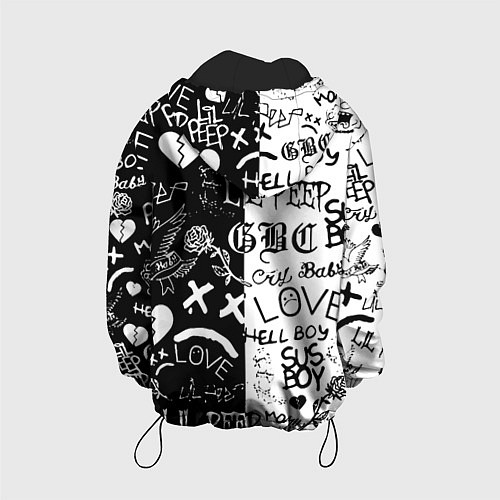 Детская куртка Lii Peep pattern rap / 3D-Черный – фото 2
